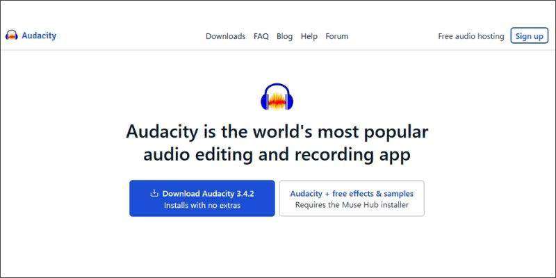 ノイズ除去ソフトAudacity